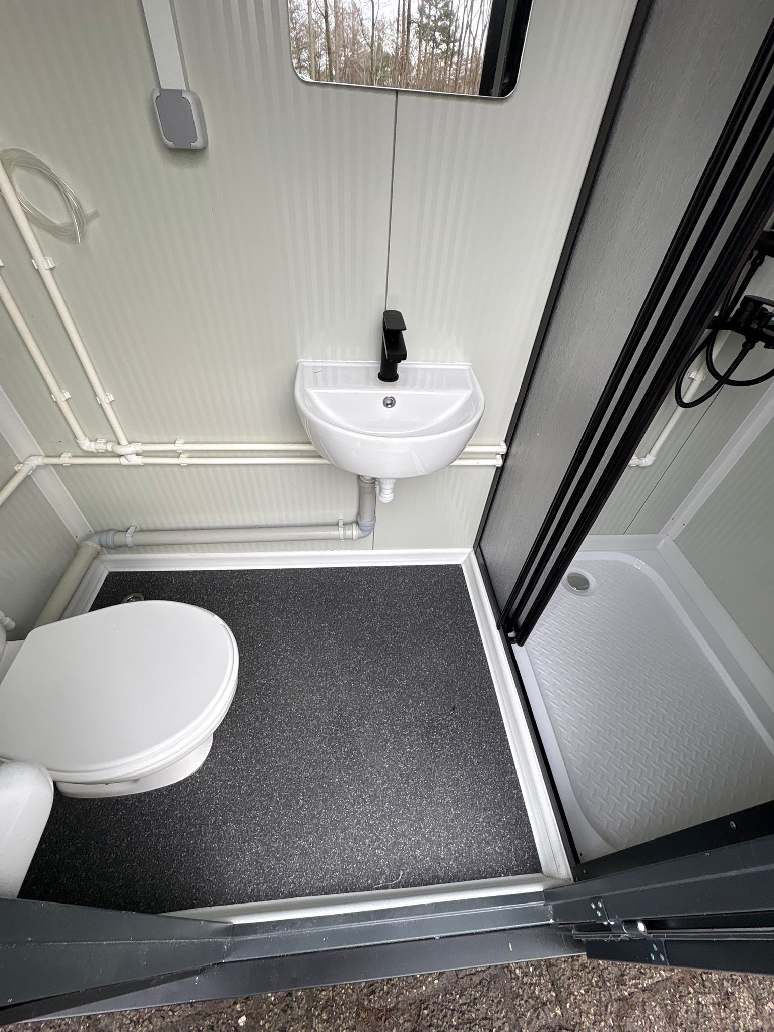 enkele badkamer unit binnenzijde